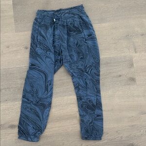 Athleta Blue Swirl Joggers